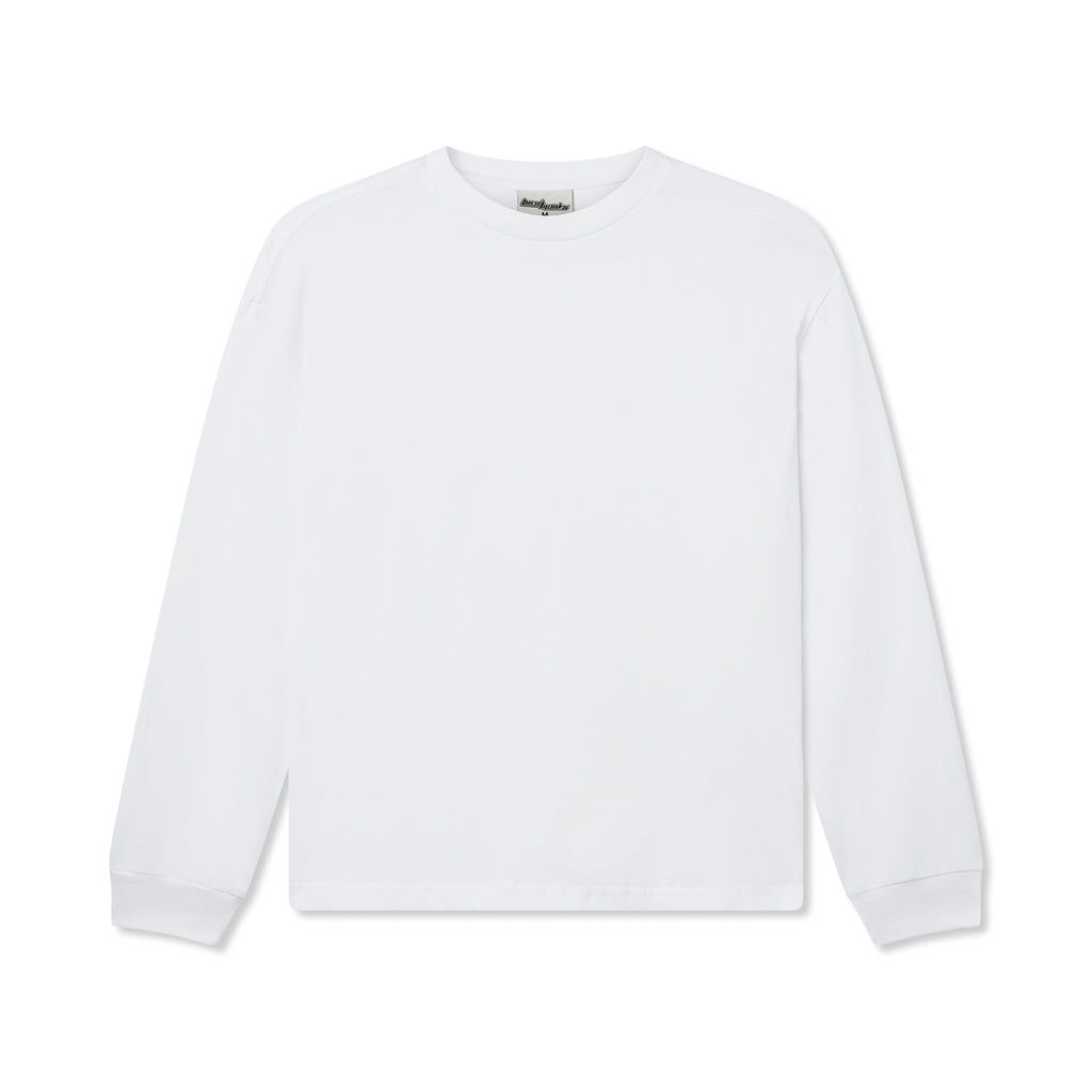 300 GSM 'White' Long Sleeve Tee