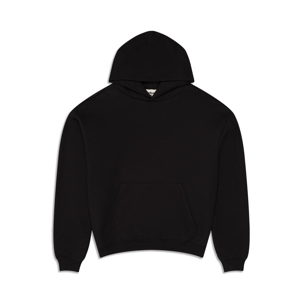 350 GSM 'Black' Fleece Hoodie